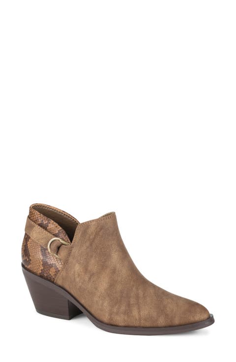 Duala Block Heel Ankle Bootie