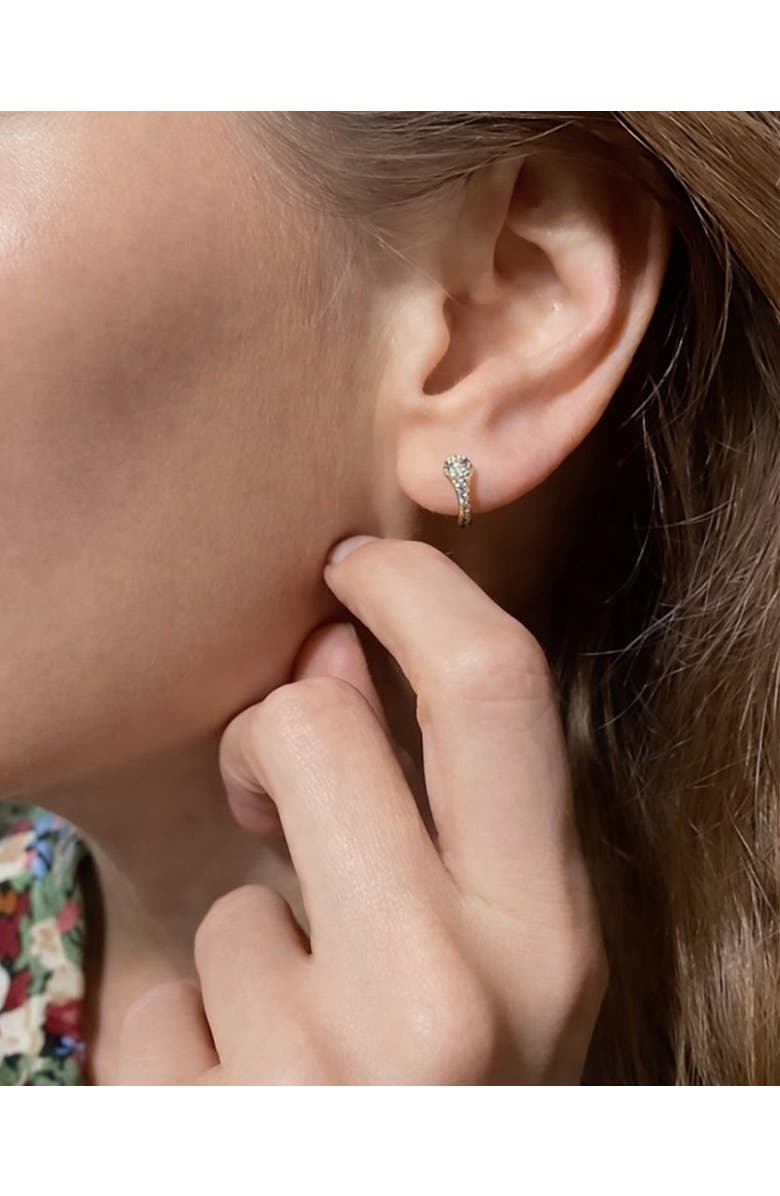 NATIVE GEM Snake Charmer Huggie Hoop Earrings, Alternate, color, Gold