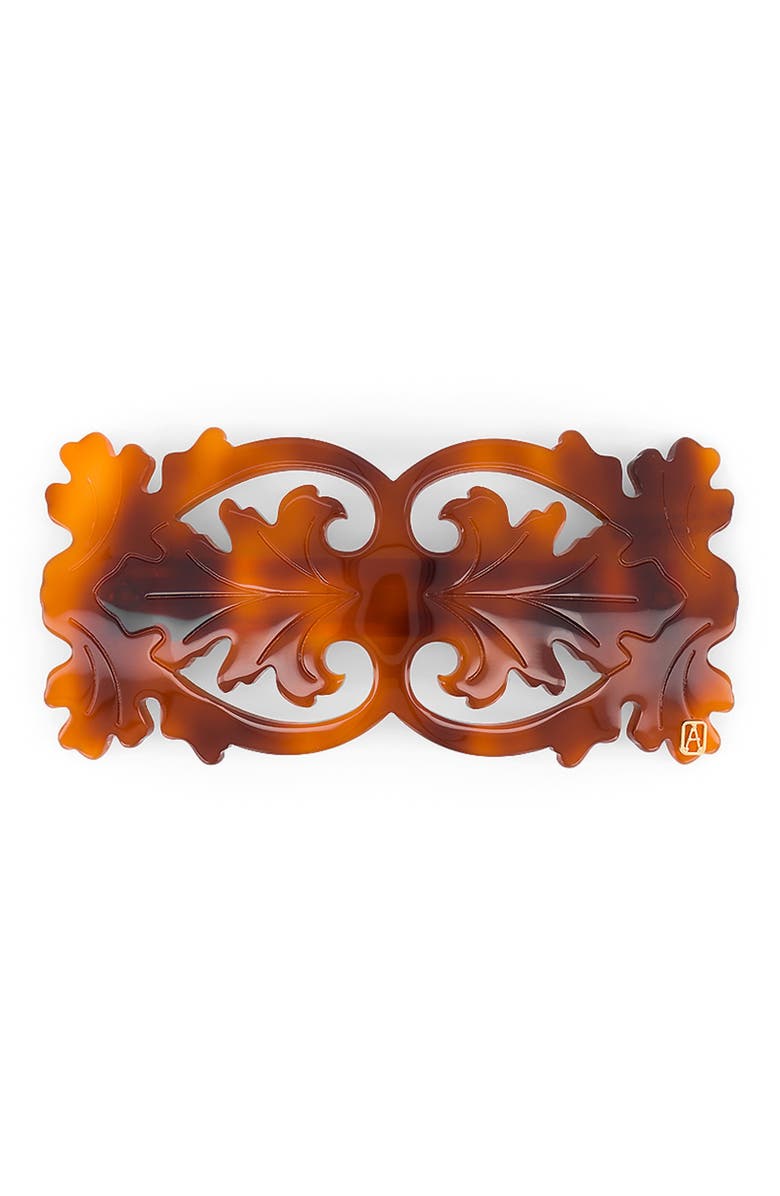 Alexandre de Paris Baroque Acetate Hair Barette, Main, color,