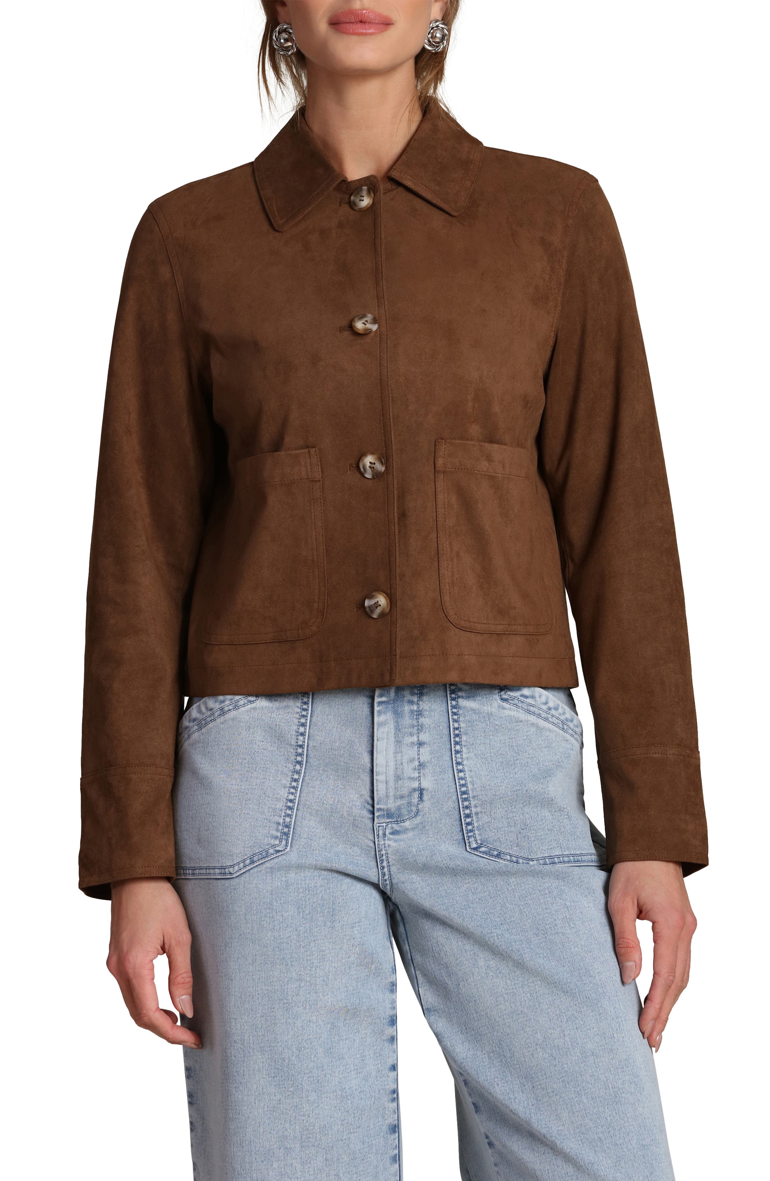 Faux Suede Jacket