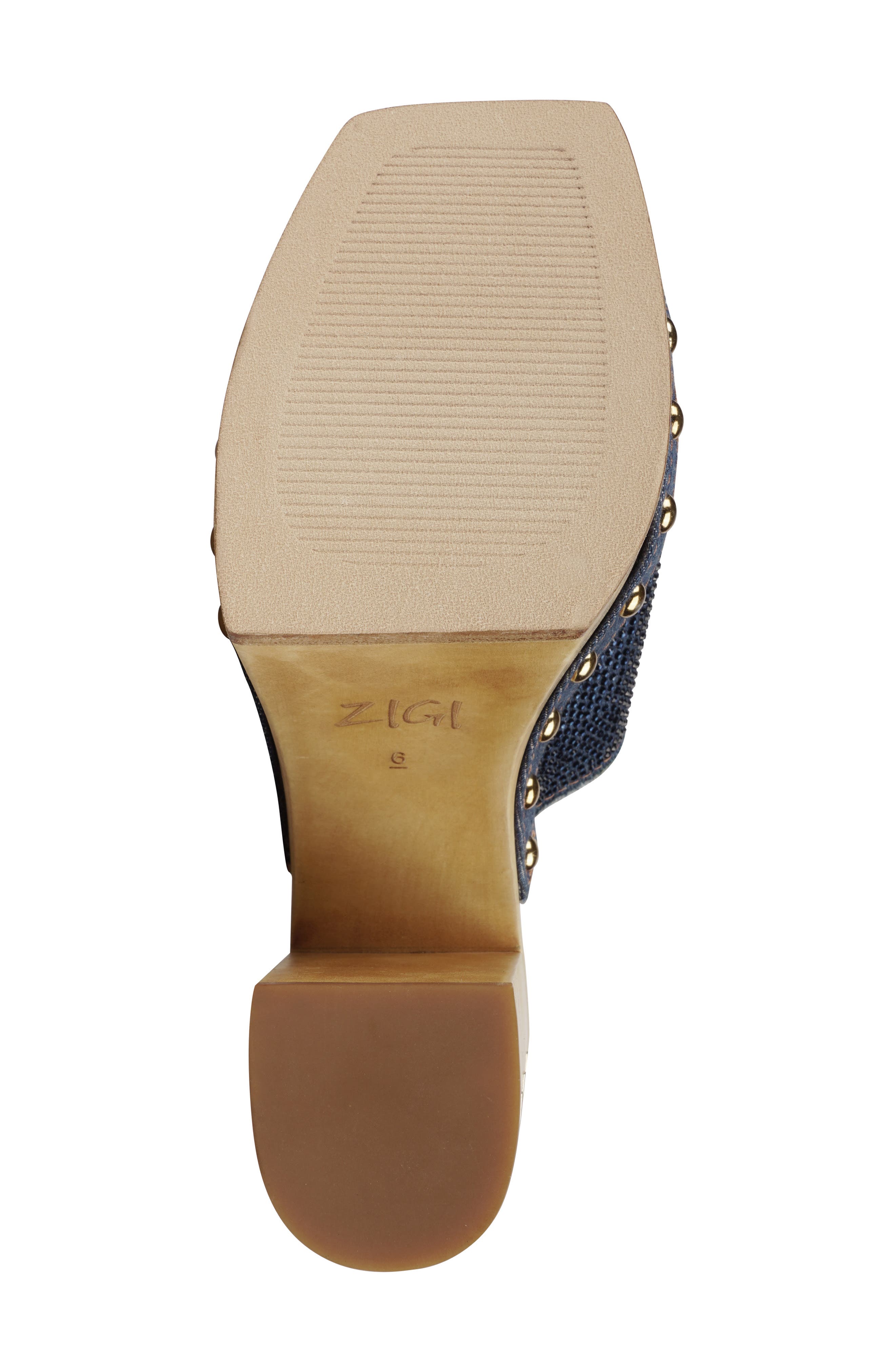 ZIGI Dina Rhinestone Platform Sandal, Alternate, color, Blue Denim