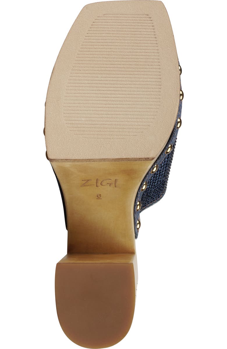 ZIGI Dina Rhinestone Platform Sandal, Alternate, color, Blue Denim