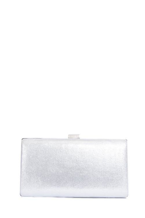 Lauren Lorraine Bouquet Clutch In Silver