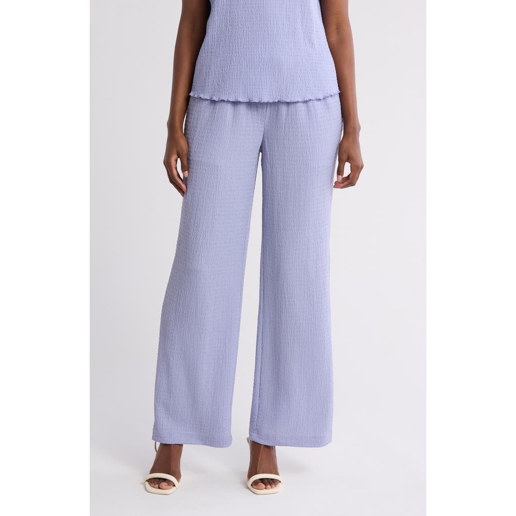 Gemma + Jane Jacquard Pull-on Pants In Baby Lavender