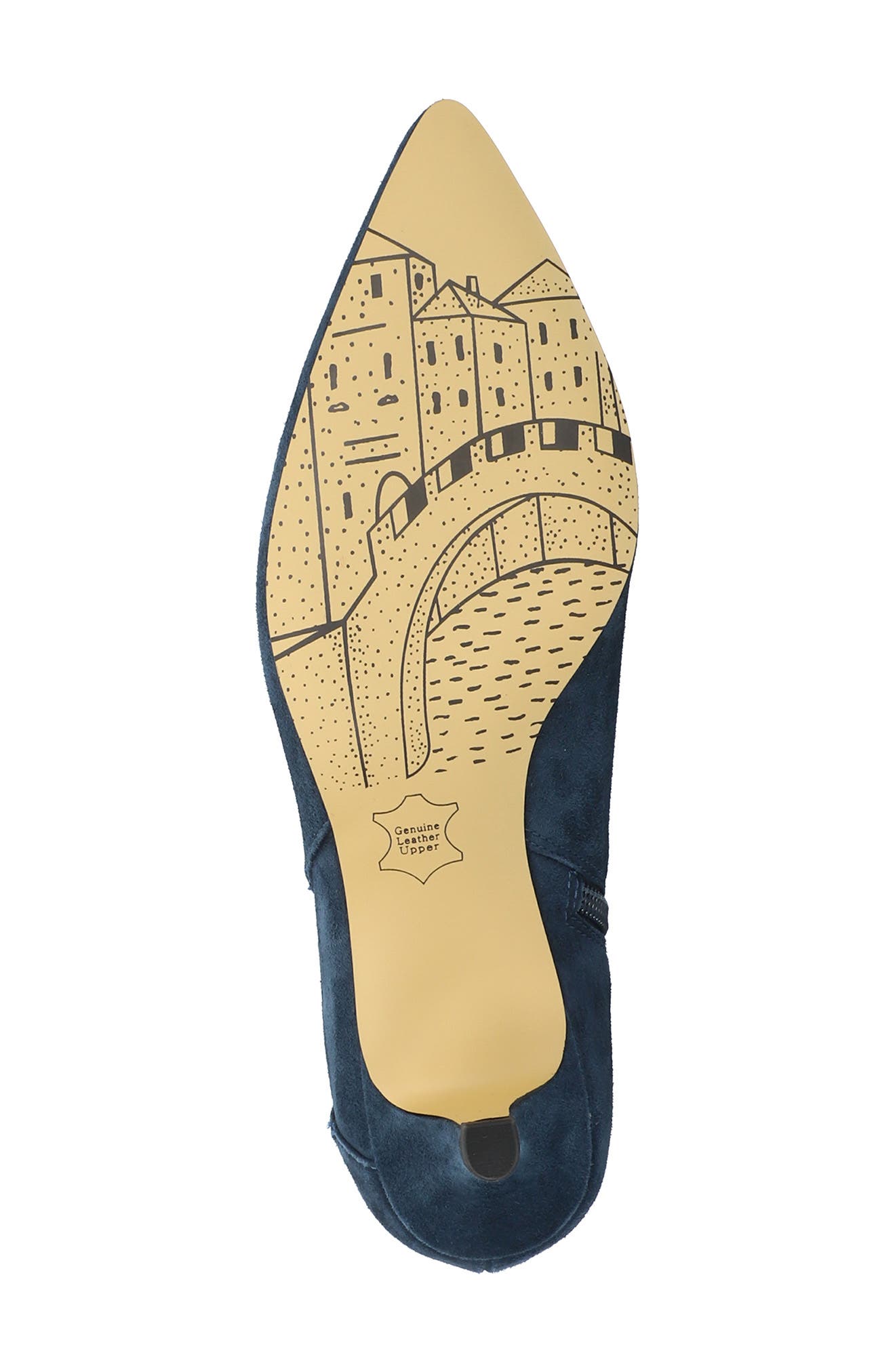 Frances Bootie, Alternate, color, NAVY SUEDE