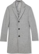 Reiss Gable Felted Wool Blend Overcoat