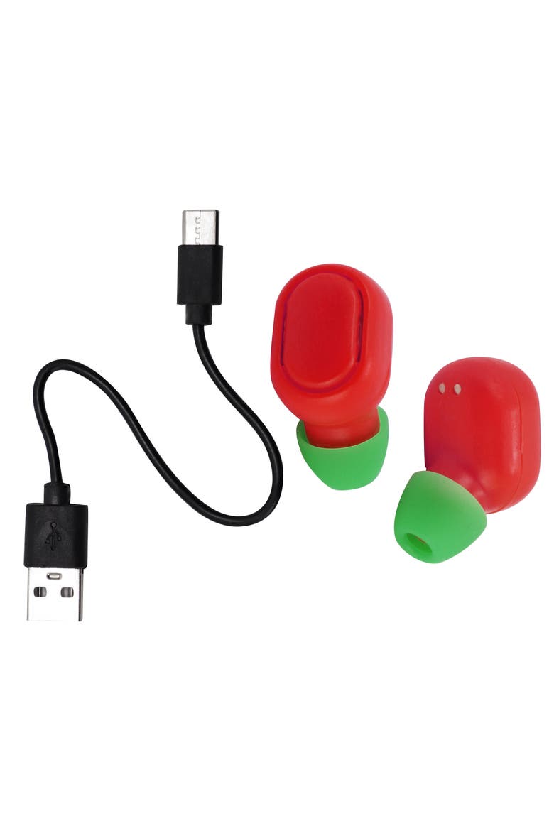 Ninja Turtles Raph Wireless Bluetooth True Earbuds, Alternate, color, Green