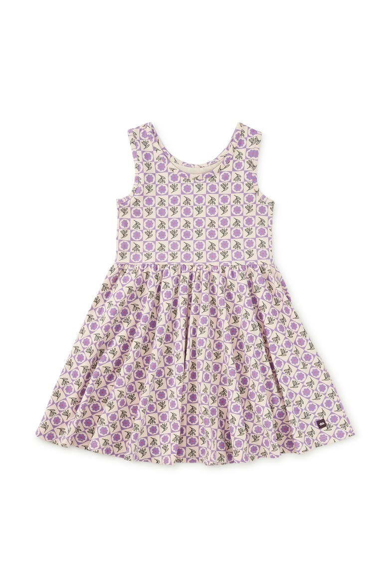 Sleeveless Ballet Dress, Alternate, color, Tile Floral
