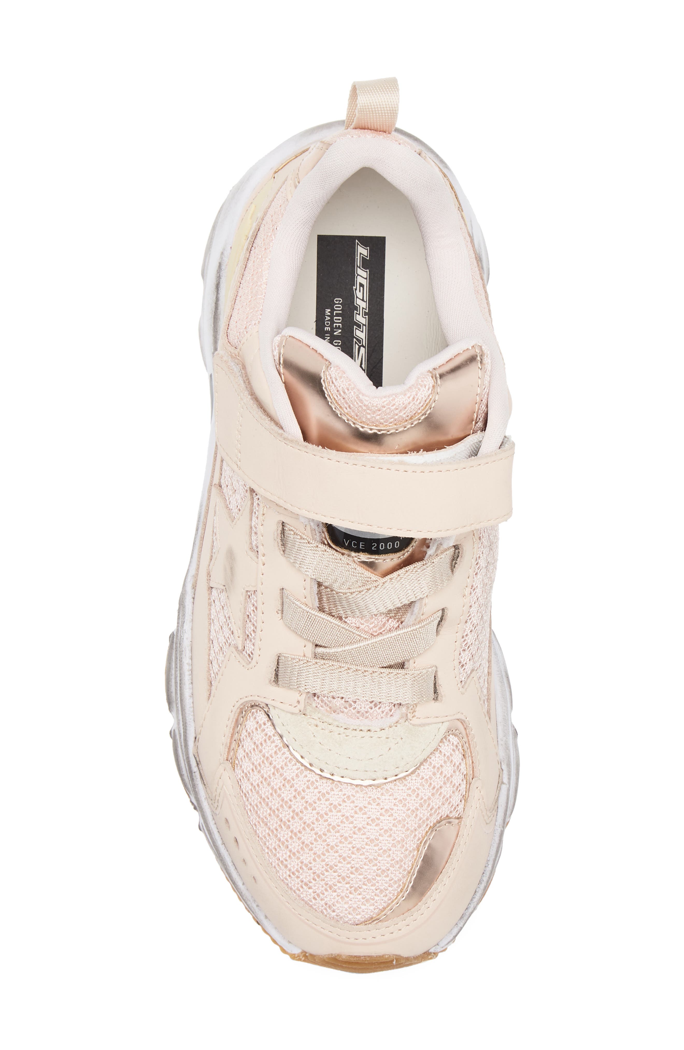 Golden Goose Kids' Lightstar Sneaker, Alternate, color, Pink/ Yellow