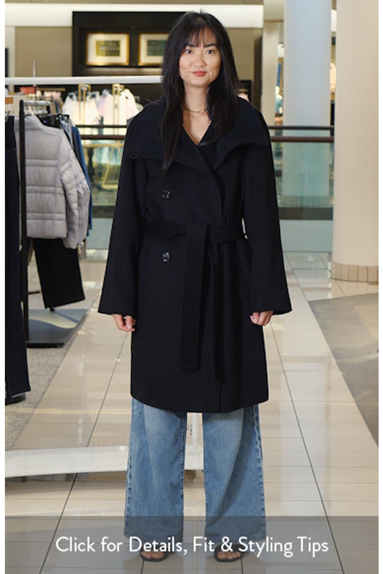 Boyfriend Double Breasted Wool Blend Coat video