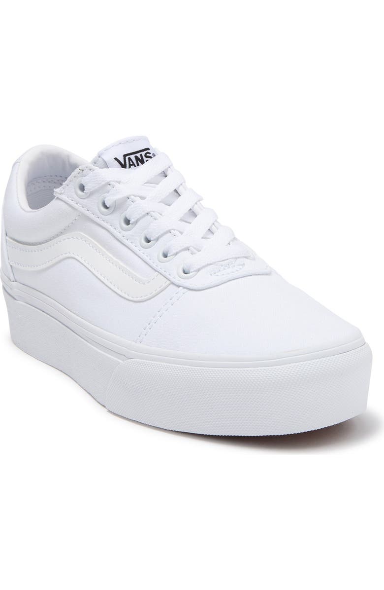 Vans Ward Platform Sneaker, Main, color, Canvas W