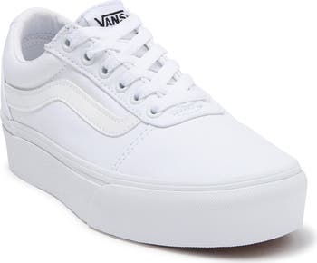 Low top platform vans best sale