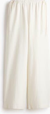 H&M Linen-blend Drawstring Trousers
