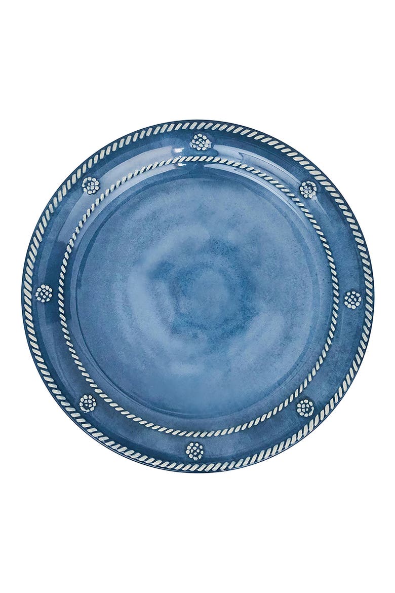 Berry & Thread Set of 4 Melamine Dessert Plates, Alternate, color, OCEAN