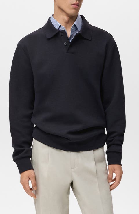 Regular Fit Polo Sweatshirt