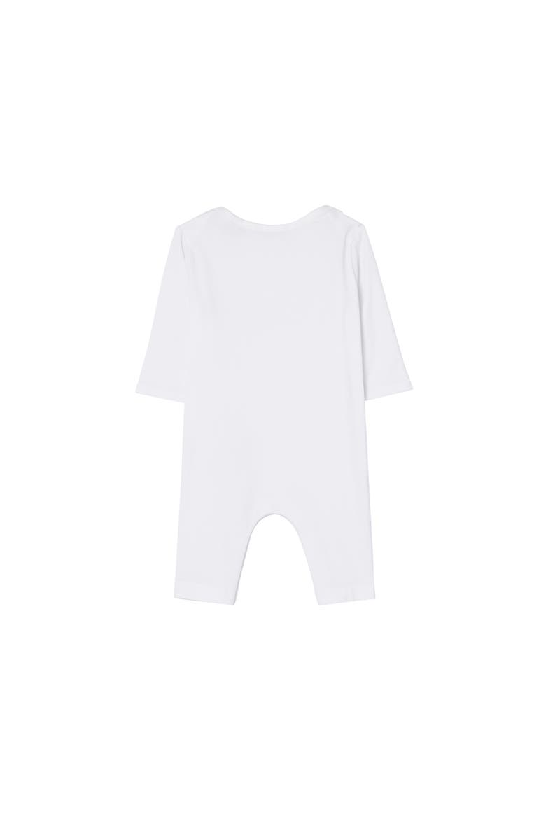 Thomas Bear & Friends Stretch Cotton Jumpsuit, Alternate, color, White