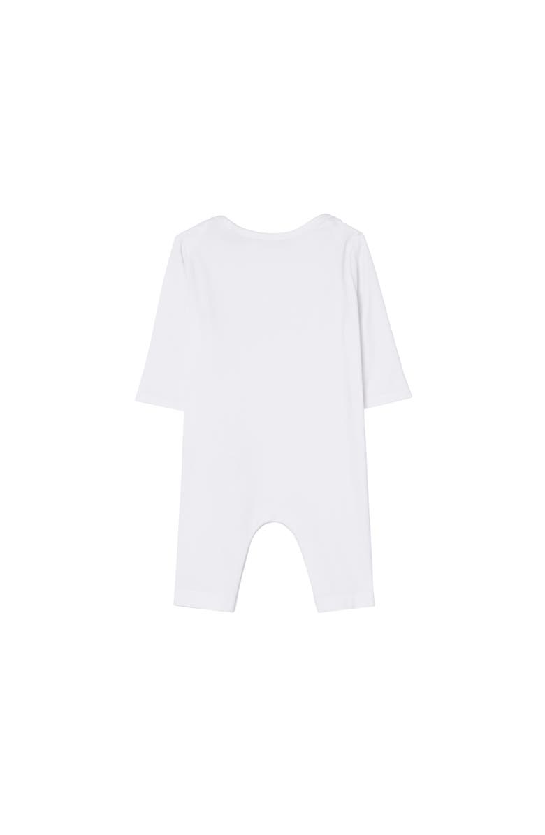 Burberry Thomas Bear & Friends Stretch Cotton Jumpsuit, Alternate, color, White