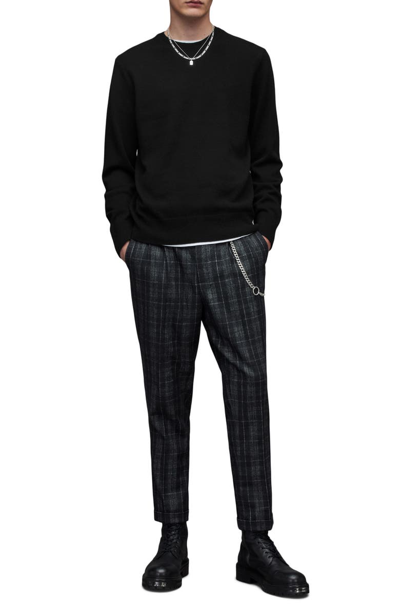 AllSaints Dalton Cashmere & Wool Crewneck Sweater, Alternate, color,