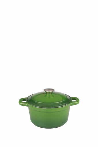 BergHOFF 3 Quart Green Cast Iron Covered Stockpot