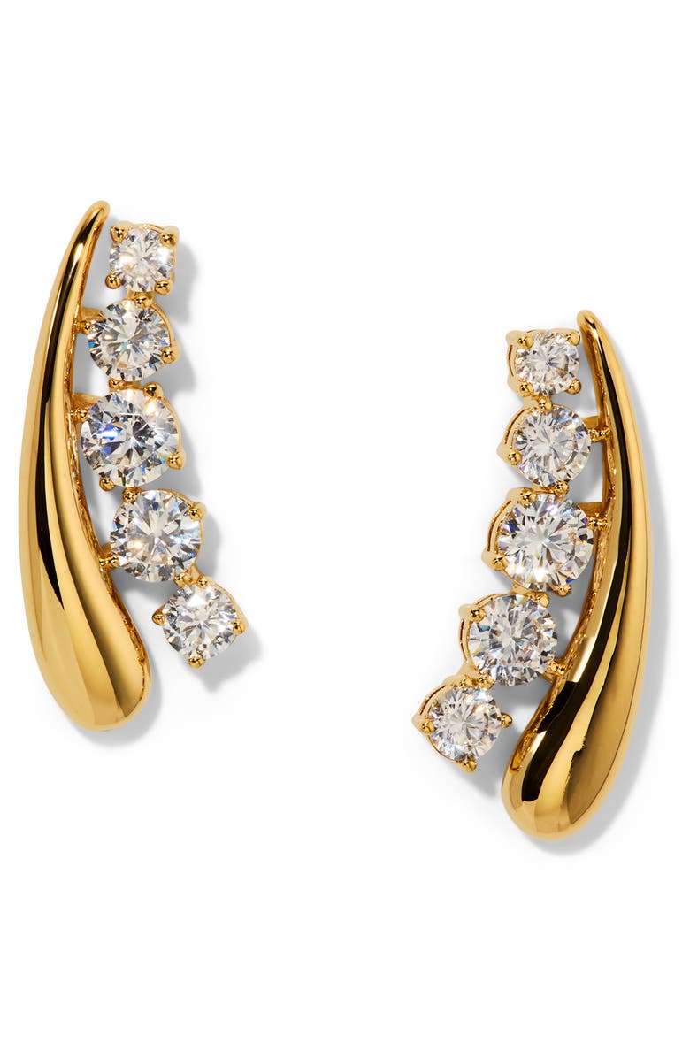 Nadri Phenom Ear Climbers, Main, color, Gold