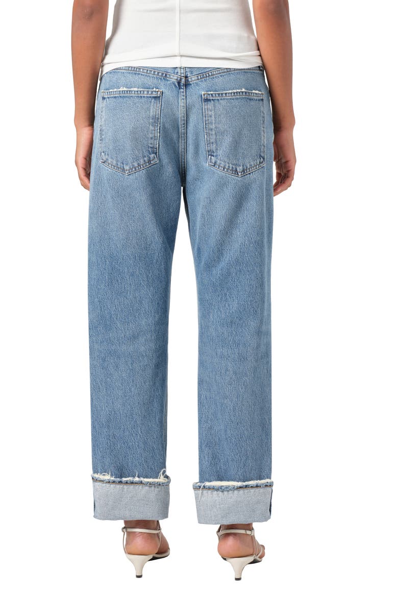 Fran Low Slung Loose Straight Leg Jeans, Alternate, color, REIGN