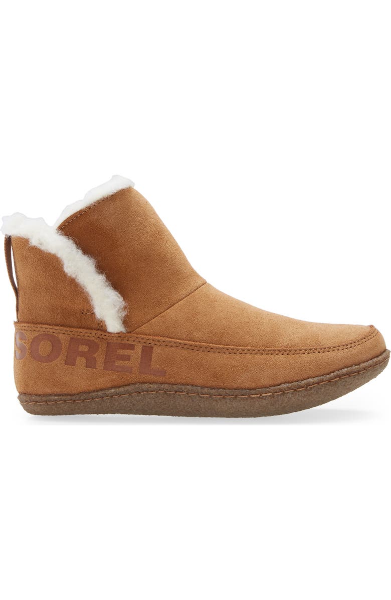 SOREL Nakiska Faux Fur Lined Bootie, Alternate, color, Camel Brown Natural