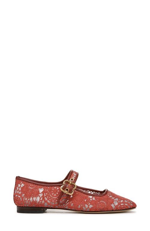 Sam Edelman Michaela Mesh Mary Jane Flat In Warm Sienna