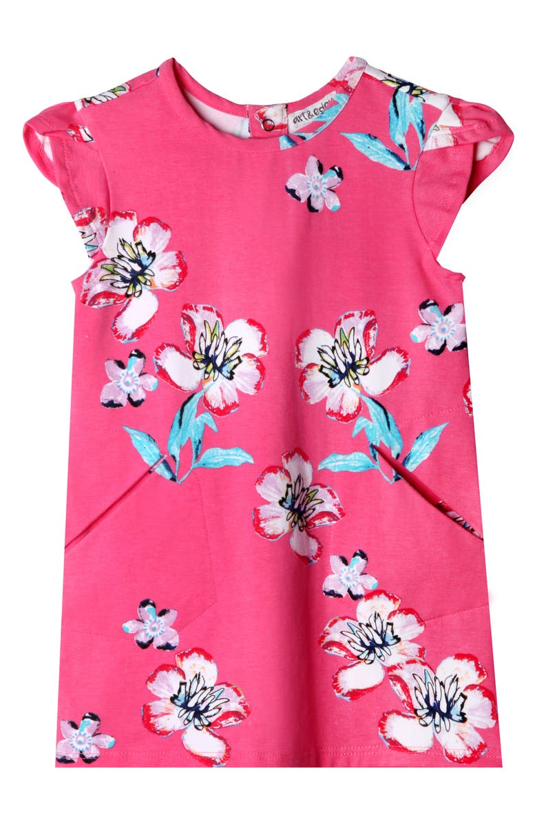 art & eden Ivy Plumeria Dress, Main, color,