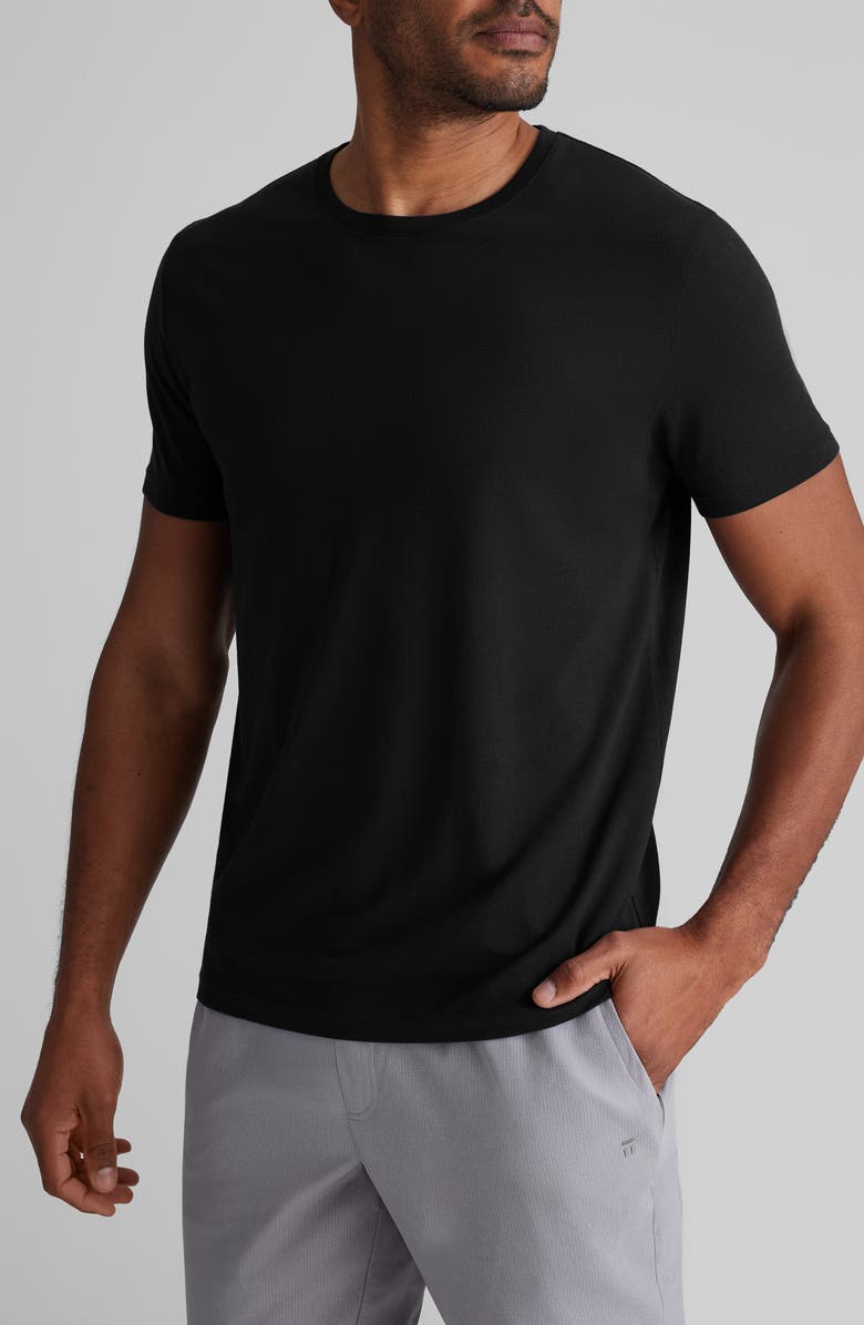 Tommy John Second Skin Crewneck T-Shirt, Main, color, Black