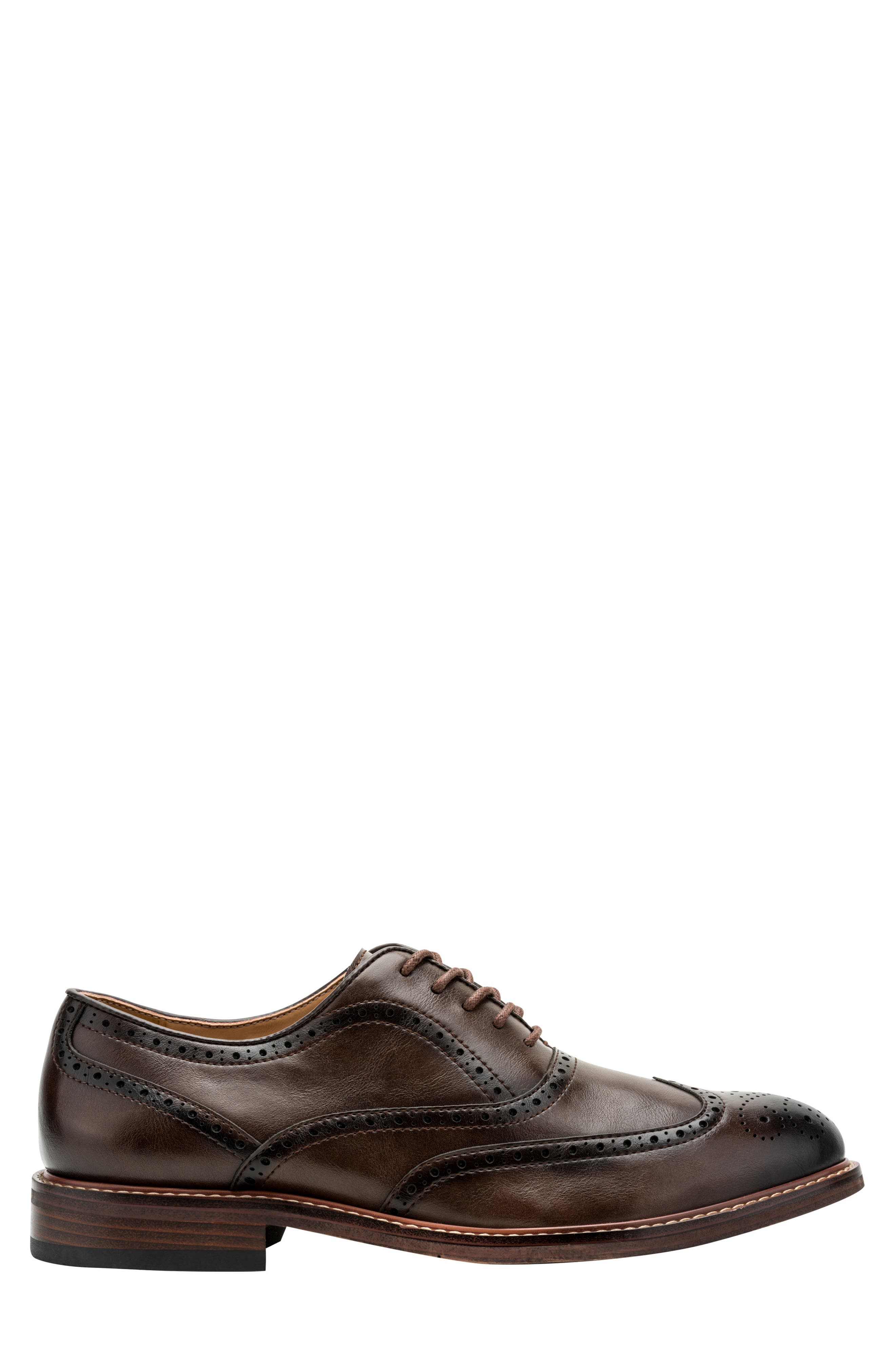 Lance Wingtip Oxford, Alternate, color, DARK BROWN