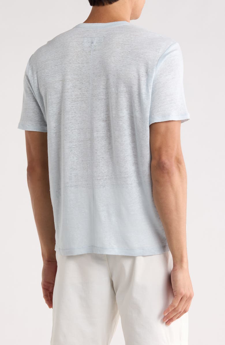 rag & bone Linen T-Shirt, Alternate, color, Arctic