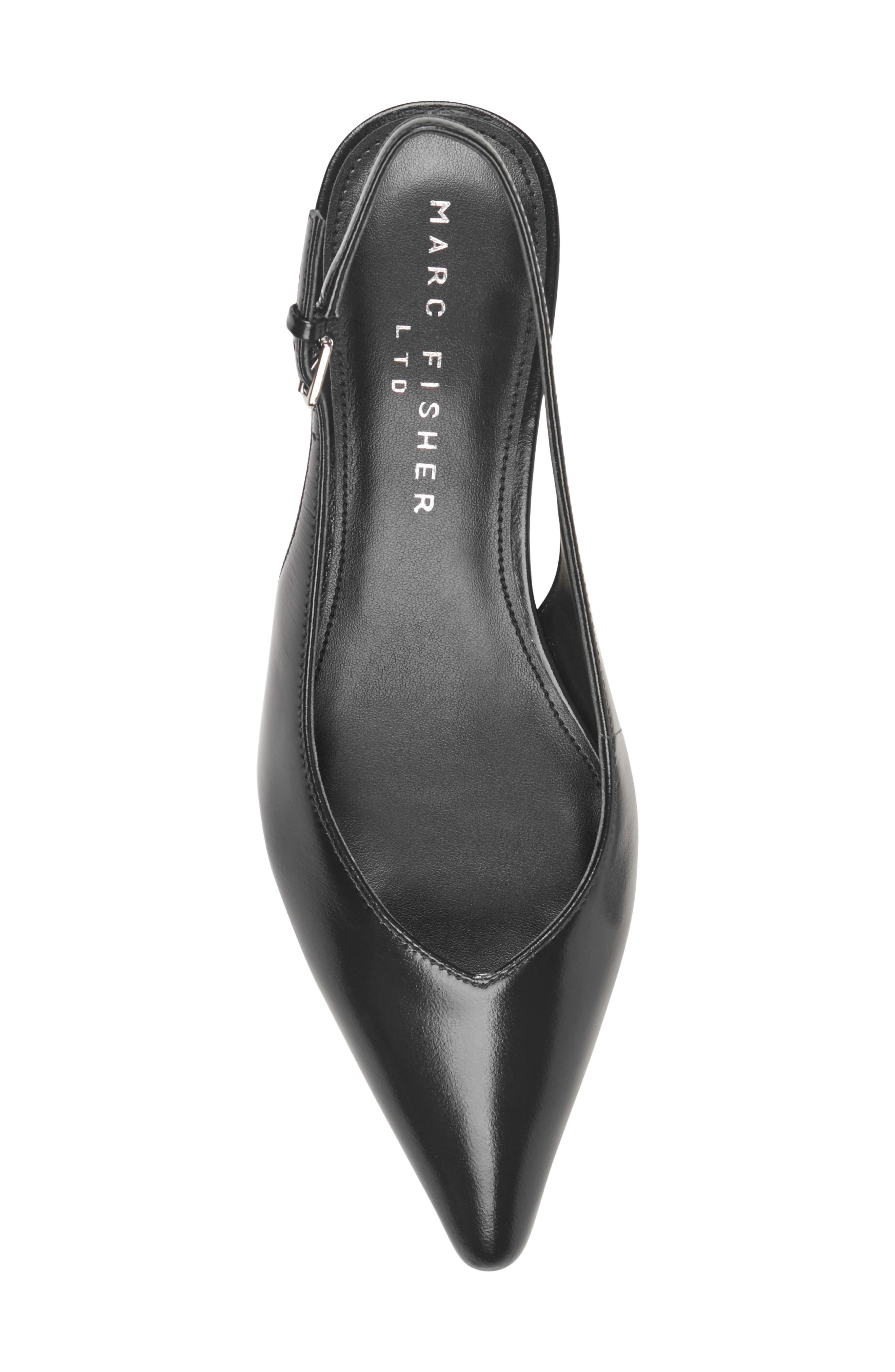 Marc Fisher LTD Luciey Slingback Pointed Toe Kitten Heel Pump, Alternate, color, 