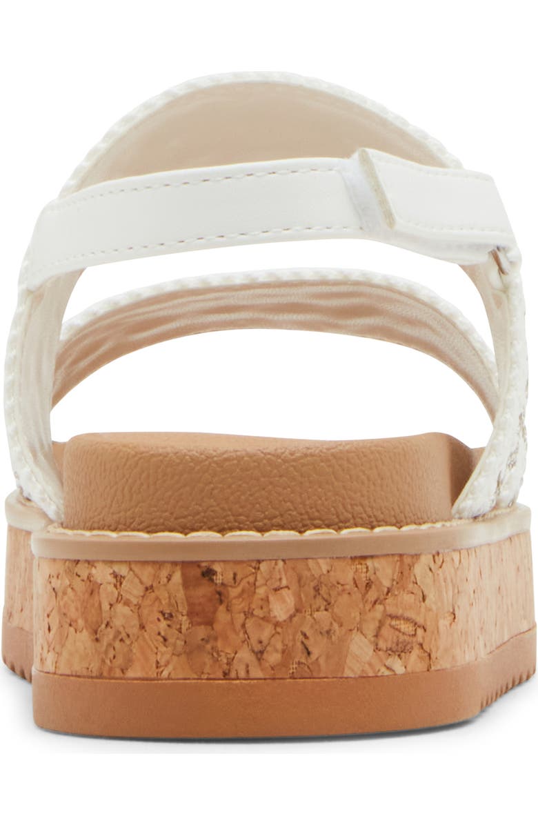 Steve Madden Kids' Jbuggy Slingback Platform Sandal, Alternate, color, White