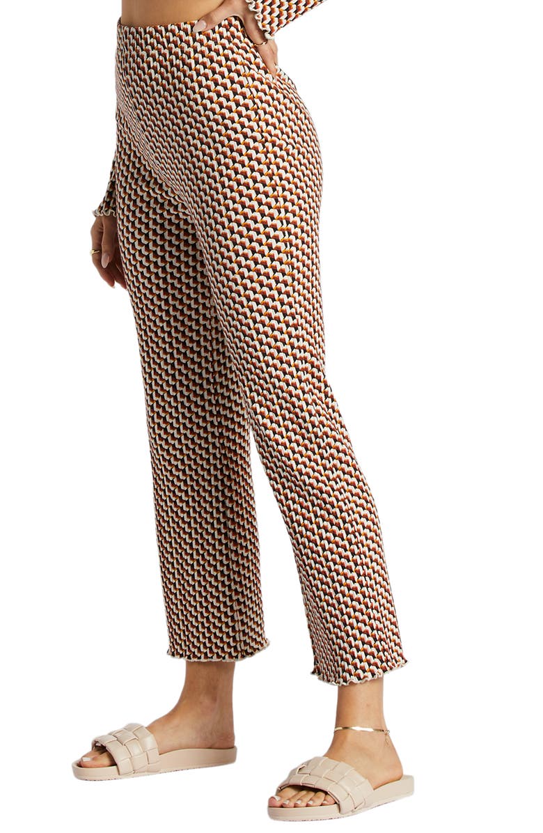 Billabong Come Back Floral Rib Crop Pants, Alternate, color,