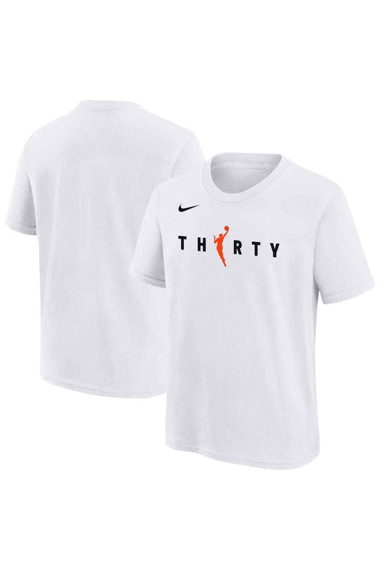 Youth Nike  White WNBA 30th Season T-Shirt, Main, color, White