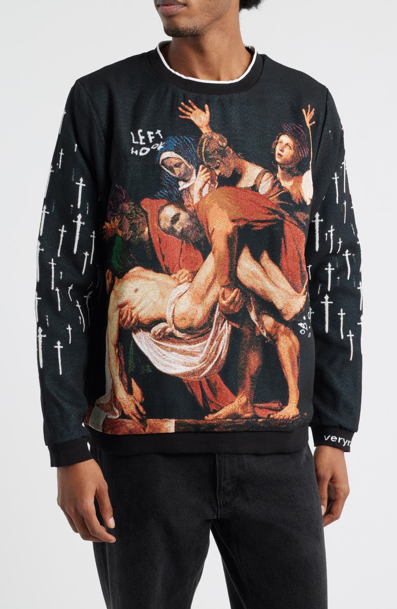 VERYRARE Entombment Crewneck Sweatshirt, Main, color, Black