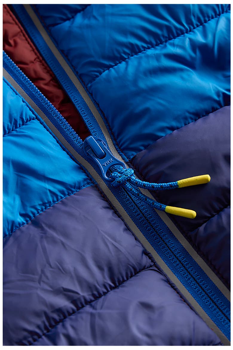 Kids' Pack Away Quilted Jacket, Alternate, color, BLUE COLOUR BLOCK