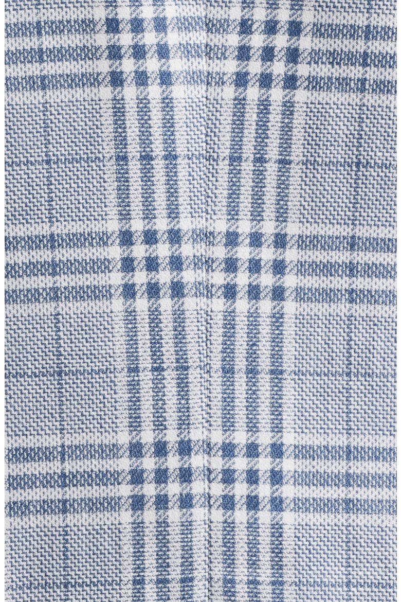 Hutson Slim Fit Blue & White Plaid Linen & Cotton Blend Sport Coat, Alternate, color, OPEN BLUE