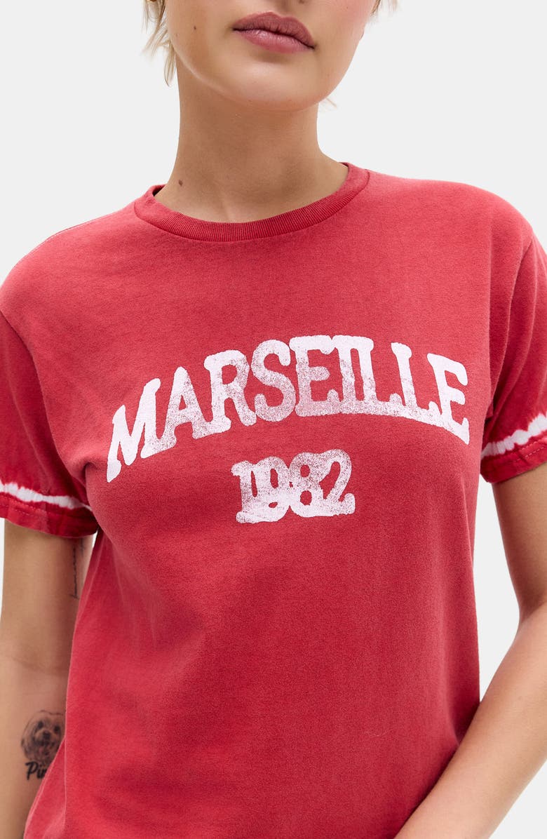 BDG Urban Outfitters Marseille Relaxed Cotton Graphic T-Shirt, Alternate, color, Red