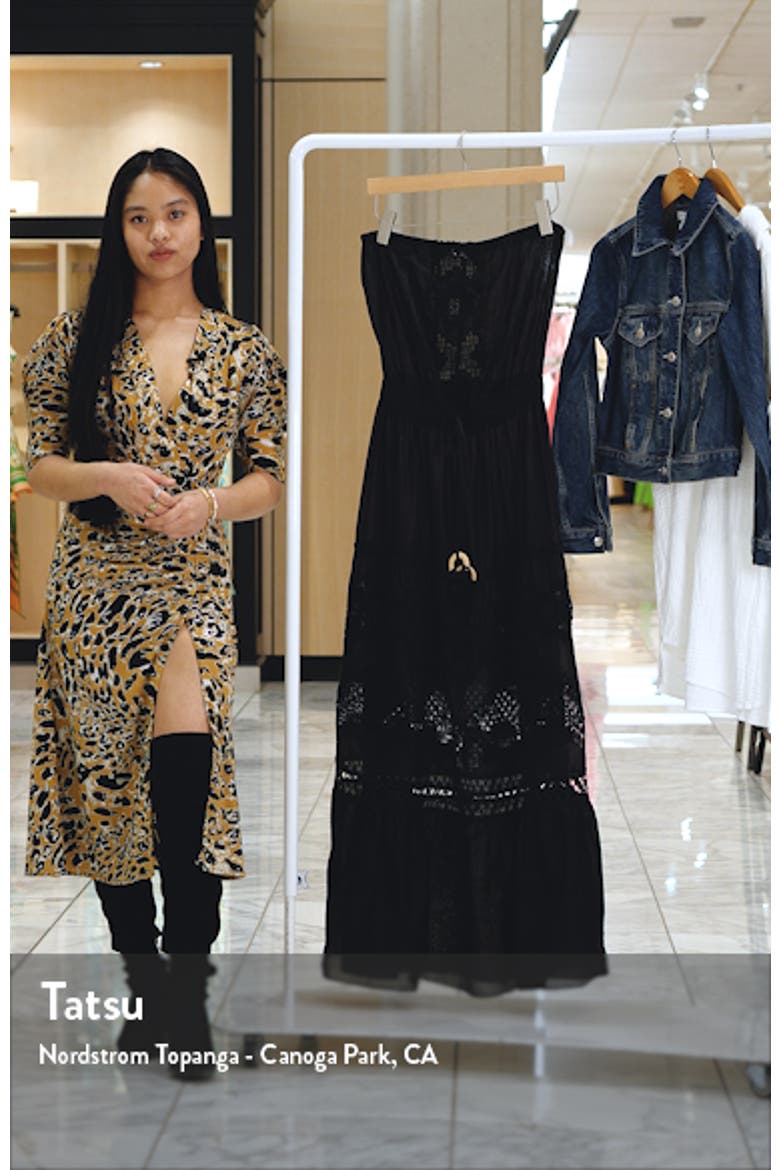 Sterling Embroidered Cotton Cover-Up Maxi Dress video