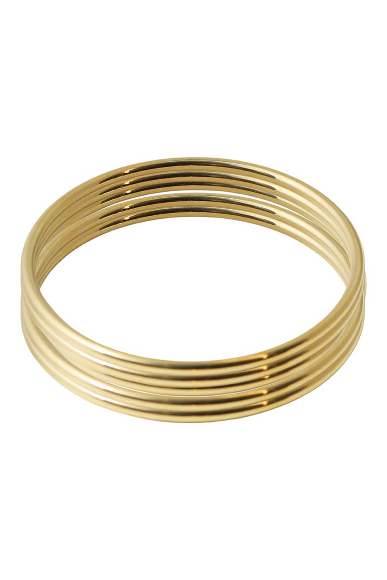 The Heirloom Set of 5 Bangles, Main, color, GOLD