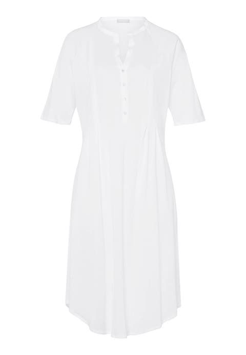 Cotton Deluxe Short Sleeve Cotton Sleep Shirt