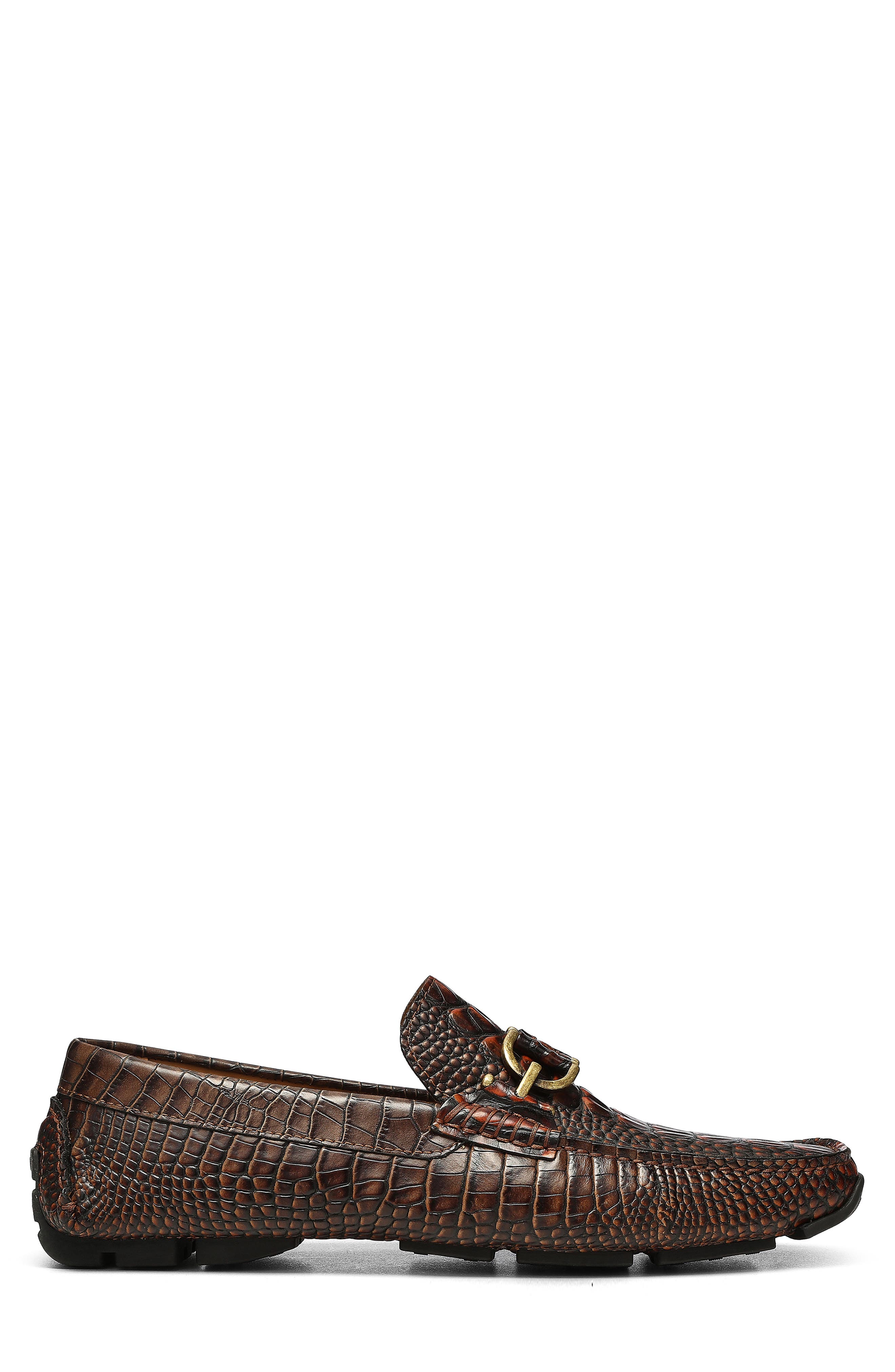 Donald Pliner Dacio Croc Embossed Bit Driving Loafer, Alternate, color, 