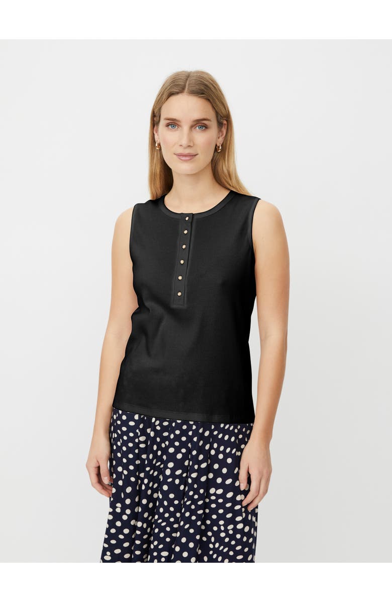 Masai Copenhagen MaEmelina Button Up Vest Top, Main, color, Black