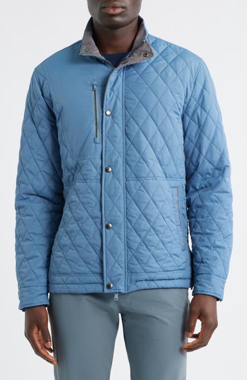 Johnnie-o Juno Quilted Jacket In Blue