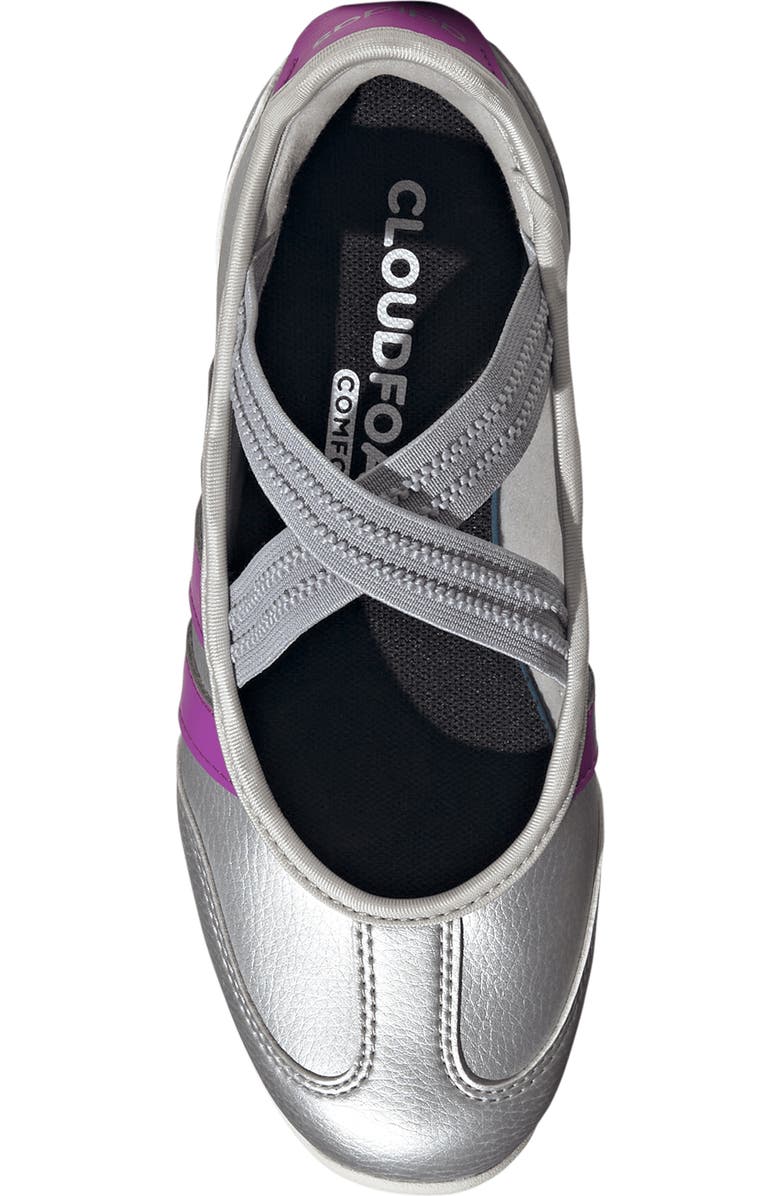 adidas Kids' Barreda Mary Jane Flat, Alternate, color, Silver / Purple / Off White