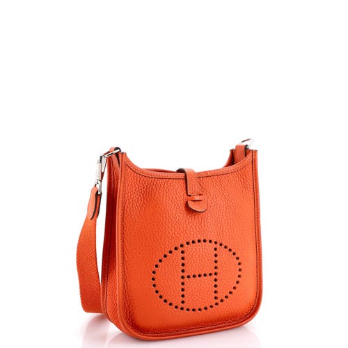 Pre-owned Hermes Hermes Evelyne Bag Gen Iii Clemence Tpm In Orange
