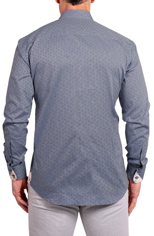 Maceoo Einstein Ascension Contemporary Fit Button-up Shirt In Blue