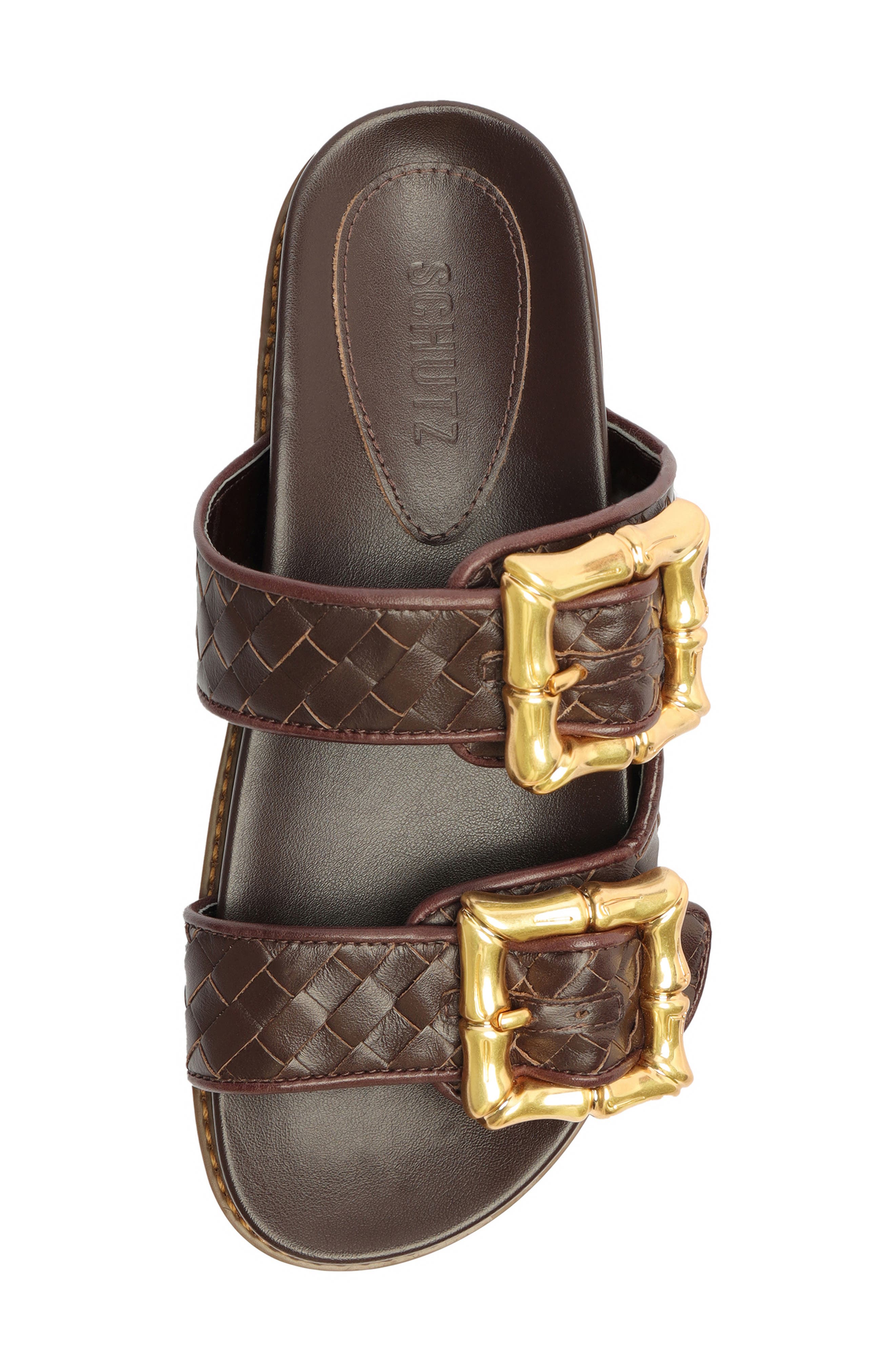 Schutz Enola Woven Strap Sandal, Alternate, color, 