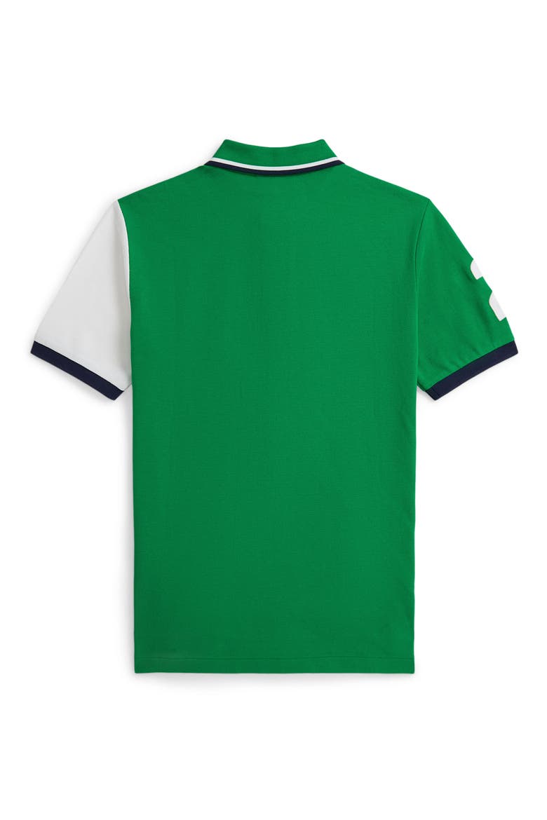 Kids' Polo Bear Polo, Alternate, color, BEAR CRUISE GREEN